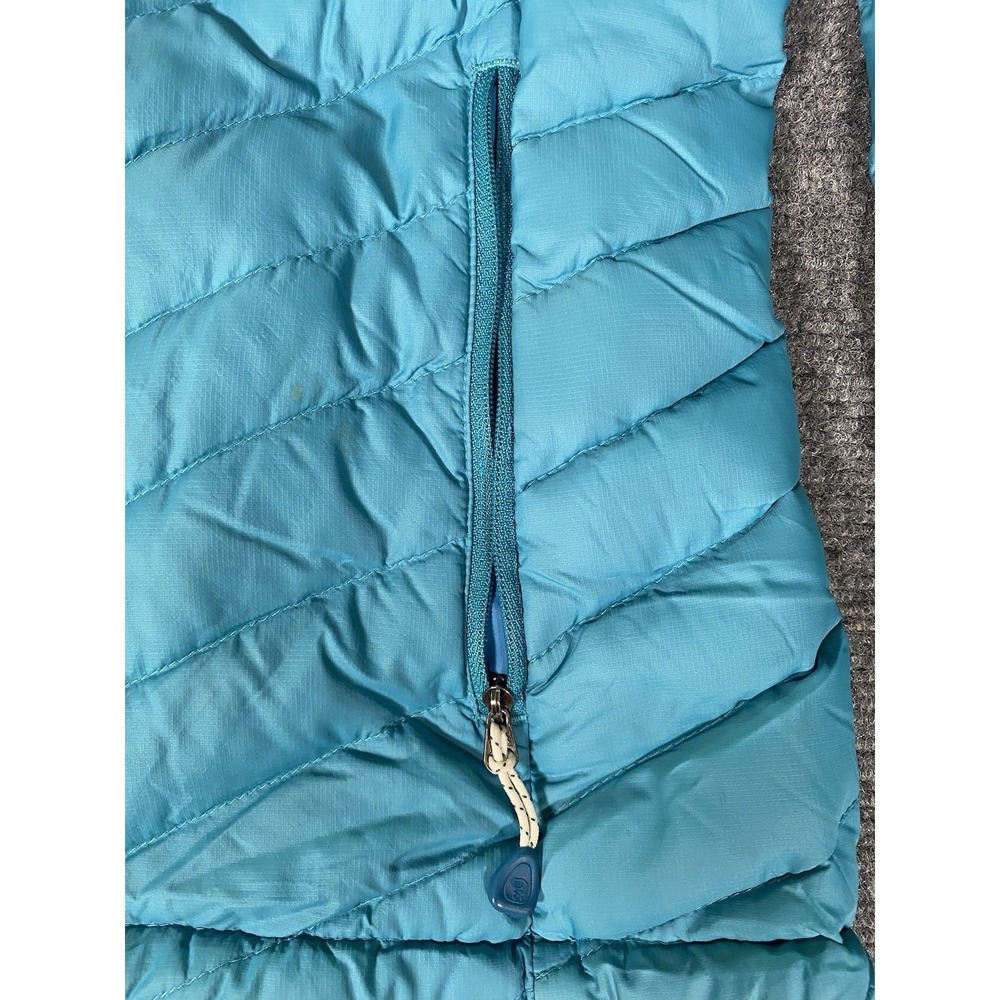 Mountain Hardware Down Puffer Jacket Women's Size S Teal Lightweight Packable - Picture 8 of 10
